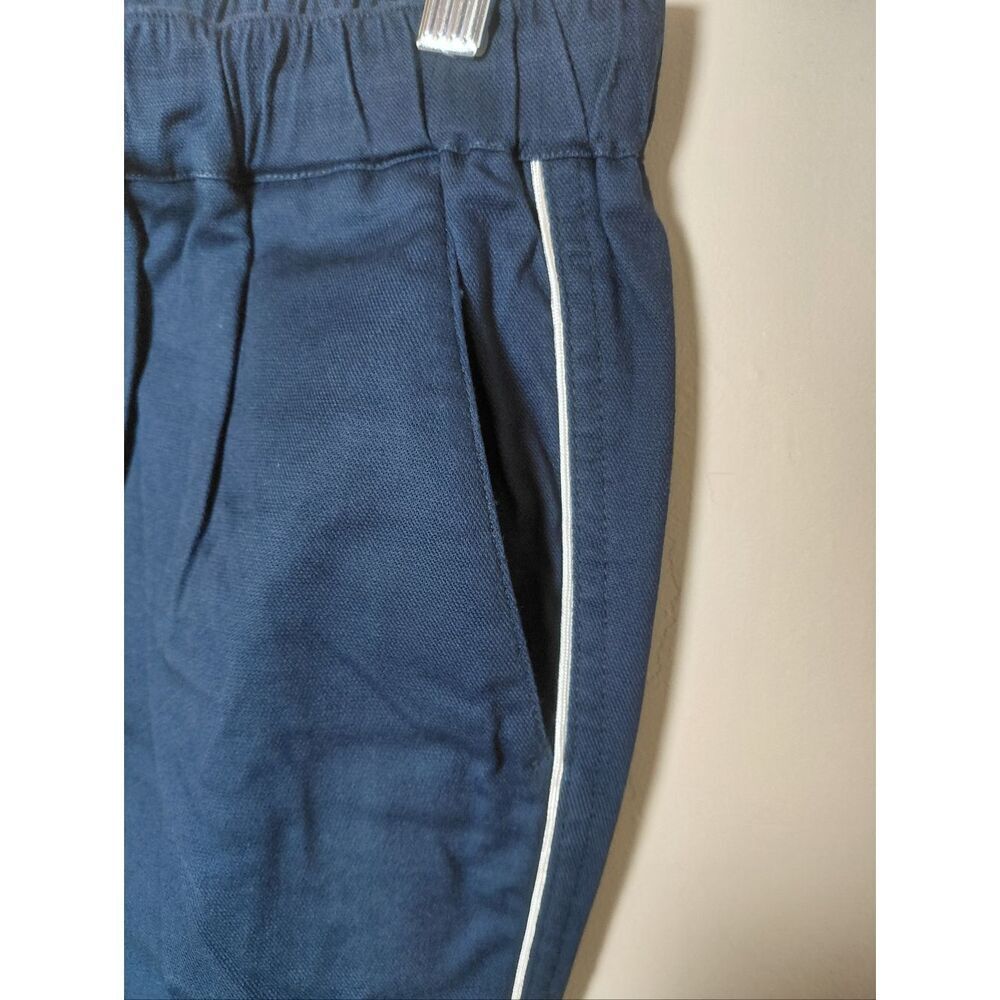 Wildfang The Essential Piped Drawstring Pant Navy Blue Size Small Nwt — image 8 of 8